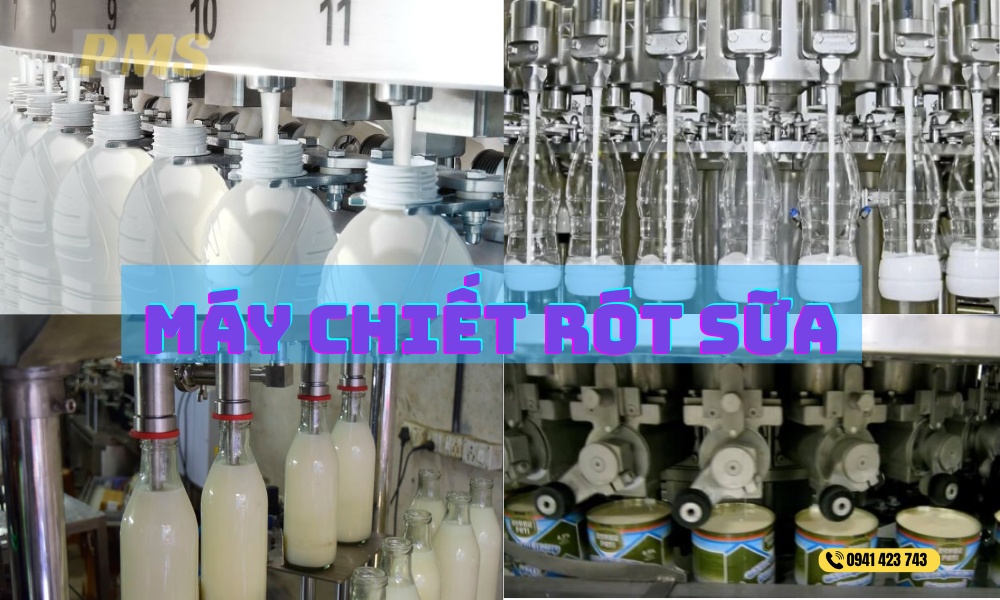 Máy chiết rót sữa 
